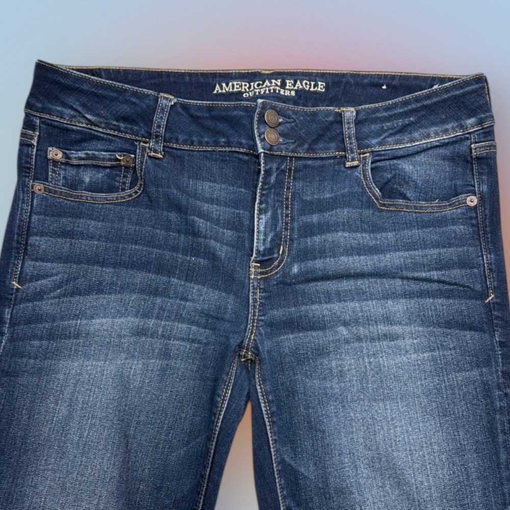 American Eagle Outfitters Dark Blue Flare Jeans